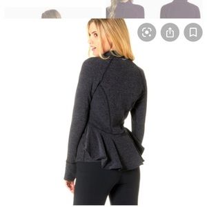 Beyond yoga peplum jacket